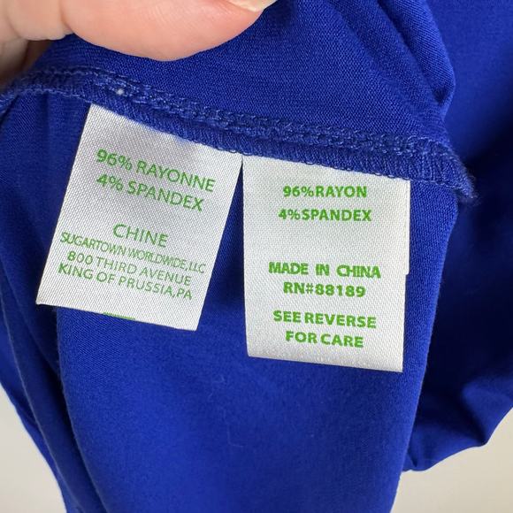 Lilly Pulitzer Lula Dress in Twilight Blue Sz XXS Ruffle Sleeve Preppy Vacation - Picture 6 of 11